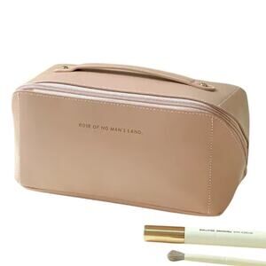 Rose of No Man's Land zip close travel cosmetic toiletry bag A3 2958
